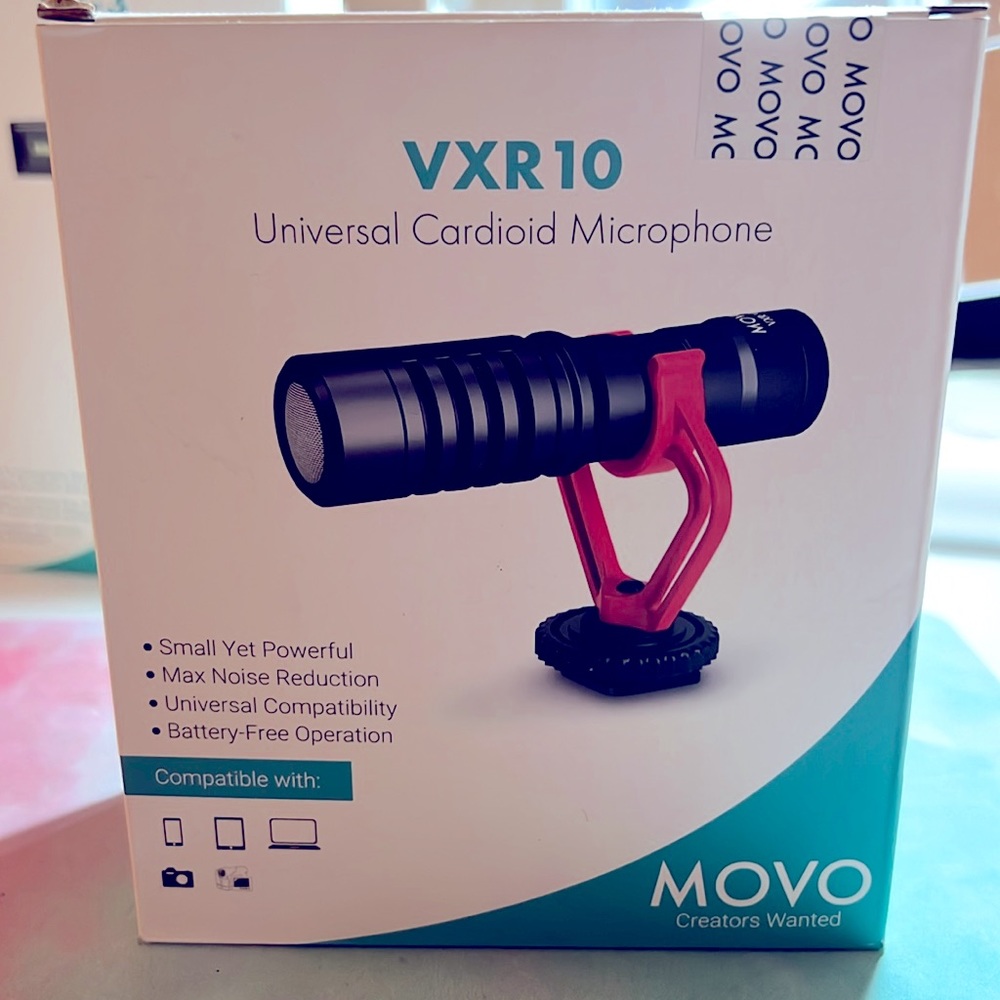 Movo VXR10 Universal Shotgun Mic for Camera iPhone